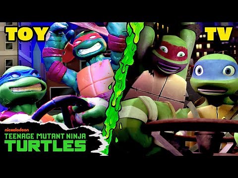 TMNT Toys | Ninja Turtles Ride the SHELLRAISER Through the City! 💨 | Teenage Mutant Ninja Turtles