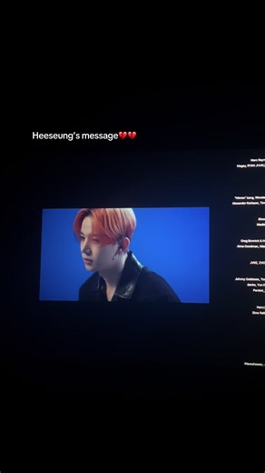 Heeseung's Heartfelt Message to Engene