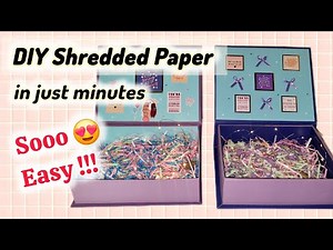 DIY Shredded Paper 🎉 | DIY Gift Fillers | DIY Shredded Paper for Gift Box #shreddedpaper #diycrafts