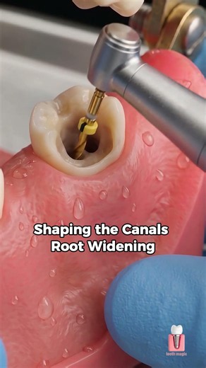 Inside the root canal process! #shorts