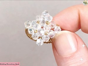 14K views · 592 reactions | How to Make Beaded Ring for Beginners | Wedding Decoration Ideas | Facebook