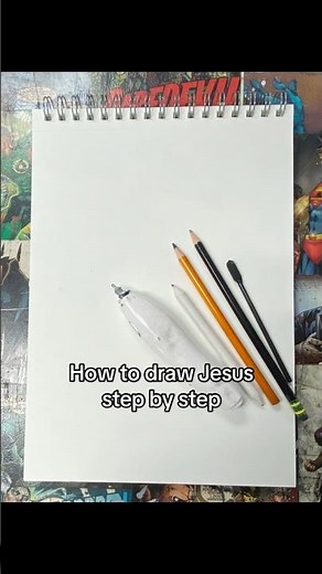 How to draw Jesus. step by step tutorial. #shorts