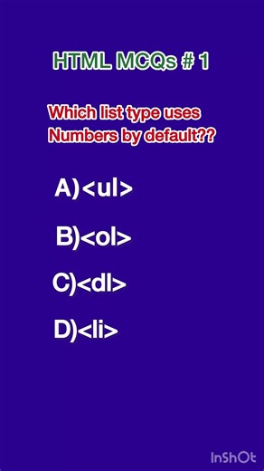 Daily HTML5 MCQs from beginner to Advanced level #html#html5#programming#dailyquiz#codewithme