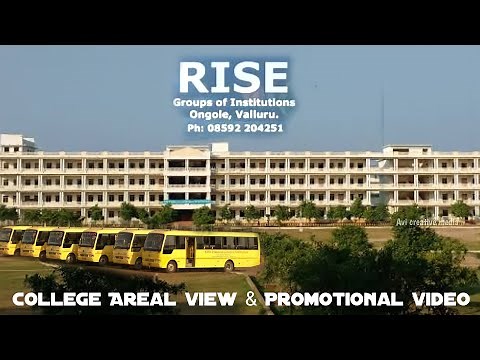 Rise college ongole | College facilities | College areal view | Rise college Promotional video