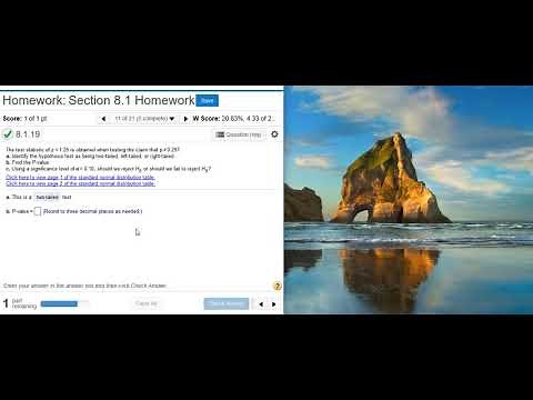 Using a z-score to complete hypothesis testing for a claim of inequality