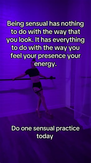 Sensuality is a practice learned skill that anyone can develop is essential to our femininity. It has nothing to do with the way that you look. ##ConfidentWomen##ConfidentWomen##goddessenergy##fitover40s##sensuality