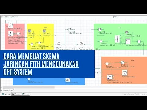 Cara Membuat Jaringan FTTH menggunakan Optisystem