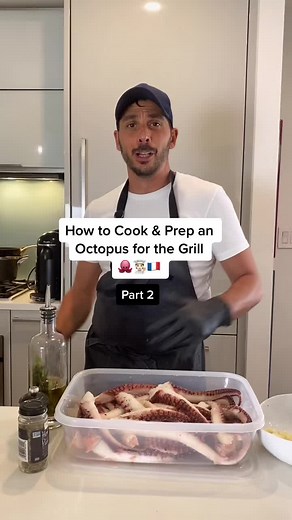 How to Cook & Prep an Octopus for the Grill and Octopus Salad Recipe Part 2