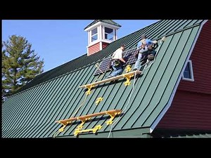 How to install solar panels On Steep standing seam metal roof without rail systems