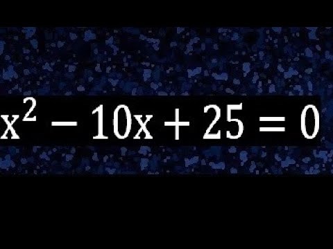 x^2-10x+25=0 ecuacion cuadratica , grado 2 , segundo grado , x2-10x+25=0