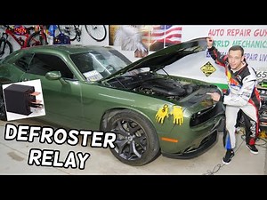 DODGE CHALLENGER REAR WINDOW DEFROSTER RELAY LOCATION REPLACEMENT, DEFROSTER NOT WORKING