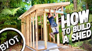 Any good shed project starts with a good foundation and framing. | BYOT