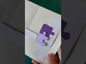 Jigsaw puzzle piece card tutorial