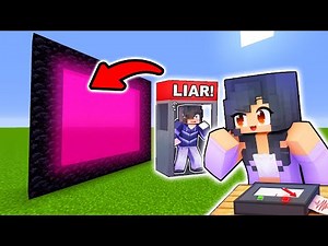 How To Make A Portal To The Aphmau LIE DETECTOR with FRIENDS Dimension in Minecraft