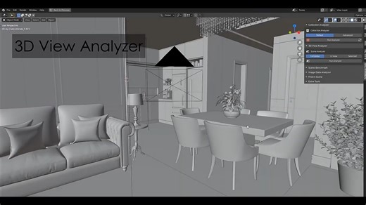 Blender插件 场景分析优化工具 ToOptimize Tools V1.2.7.3