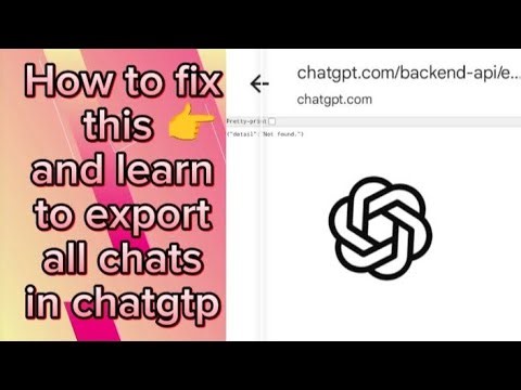 HOW TO EXPORT ALL CHATS PROPERLY IN CHATGPT #chatgpt#fyp#simpletutorial