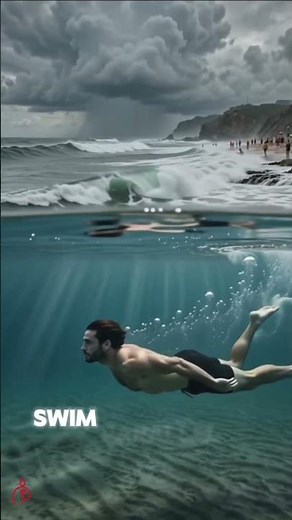 How to Survive a Riptide in Seconds (Life-Saving Ocean Safety Tips #Shorts)