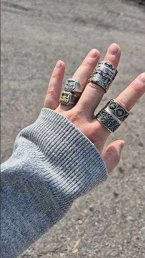 Crafting Intricate Silver Rings by Hand📌🎗️