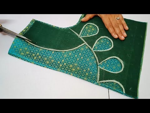 Blouse back neck design || cutting and stitching back neck blouse design || blouse