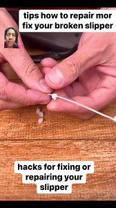 Tips on how to repair or fix your broken slipper #slippers #repairing #hacks #reactionvideo #credittotherightfulownerofthisvideo #repair | Olivestv