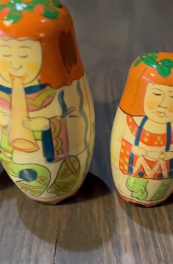 Christmas Angel Nesting Dolls - Vintage Hand Painted Lillian Vernon Collectibles - Etsy