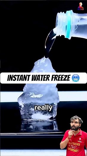 supercooled water | instant water freeze | science experiment #experiment #science
