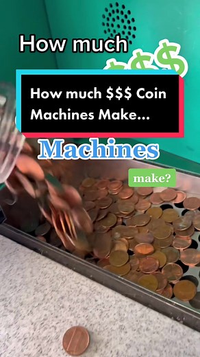 how much money a coin-counter-machine business makes per year in passive income💵💰 #coinstar #coinpusher #sidehustles #vendingmachine #passiveincome