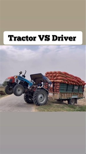 ट्रैक्टर में पावर काम है कि ड्राइवर की गलती है। 🤔🚜 #tractor #driver #power #nishubhai #shorts