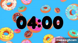 4 Minute Timer 🍩 on Make a GIF