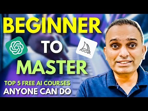 5 Best FREE AI Courses for Non-Technical & Technical Beginners 2024 | How to learn AI ML | Learn AI