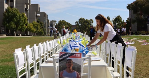 UC San Diego students reflect on Oct. 7 attacks with display, vigils