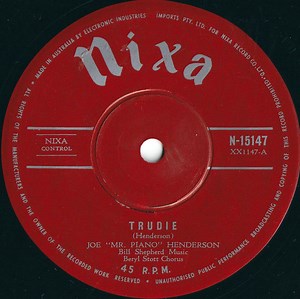 Joe "Mr. Piano" Henderson - Trudie