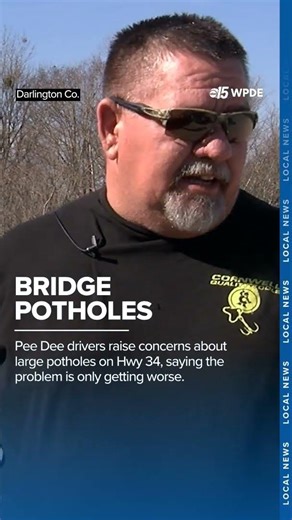 Pee Dee drivers warn Hwy 34 bridge potholes are damaging vehicles, commute worsening