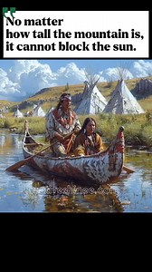 No matter how tall the mountain is, it cannot block the sun. #NativeWisdom #comunity #Heritage #NativeAmericanHeritageMonth #nativeamerican #nativeamericanpride | Native American Heritage