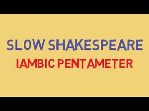 What is Iambic Pentameter?