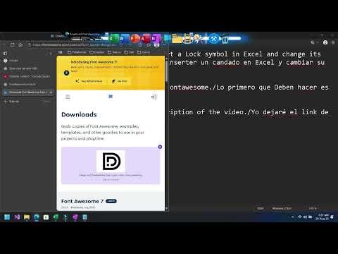Excelでロックを挿入し、その色を変更する方法