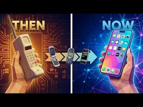 The EVOLUTION of MOBILE PHONES...