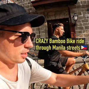 CRAZY Bamboo Bike Ride through Manila Streets 🇵🇭 | World Nomac