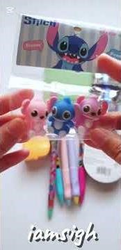 cute stationery pencil case, fun pens, panda notebook