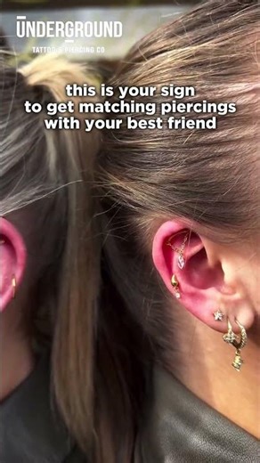 who would you do this with? 👀 get matching piercings with your best friend! 💎👯‍♀️