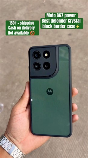 Moto G67 Power 5G Best Defender camera protector Crystal back case cover 🤩 #motog67power #shorts