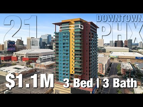Urban Luxury with Unobstructed Views! High-Rise Condo Property Tour in Downtown Phoenix!