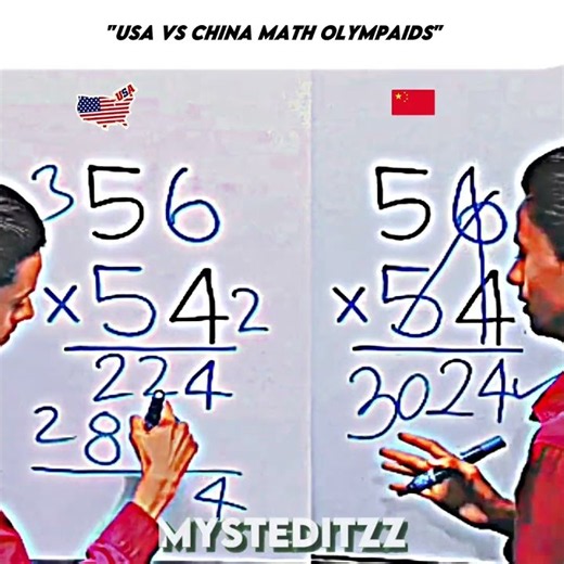 Team USA vs Team China at Math Olympiads: 56 x 54 showdown 😲🥶🏆 #shorts