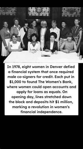 In 1978, eight women in Denver, Colorado started a banking revolution. #fyp #reels #shessocool #herstory | She's So Cool
