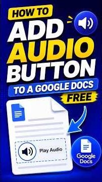 How to Add an Audio Button to Google Docs