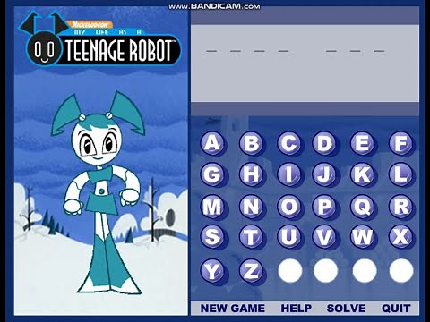 My Life as a Teenage Robot Hangman (Nickelodeon Games)