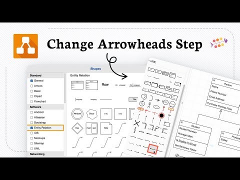 How to swap arrowheads in draw io (Smart Diagram)