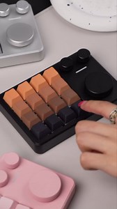 KiiBoom Cybrix 16 VIA Programmable Macro Pad - 16 Keys + 3 Knobs, Type-C Wired Aluminum Numpad, Hot-Swappable PCB, RGB Backlight, Lightweight & Portable Numeric Keypad for Windows & Mac (Pink)