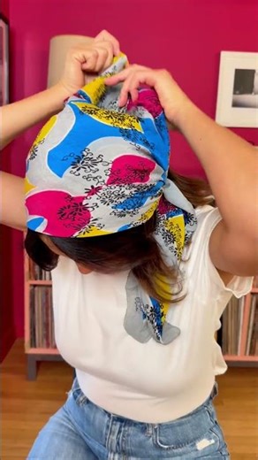 How to Keep a Square Hair Scarf From Slipping (Hidden Clip Trick)