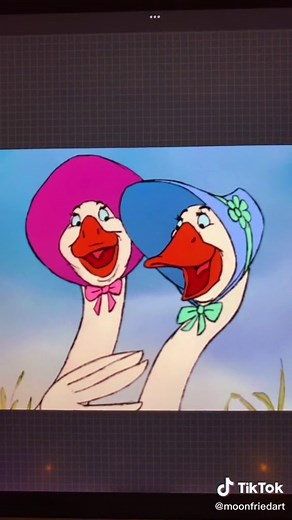 Drawing Geese from Aristocats | Procreate Digital Art